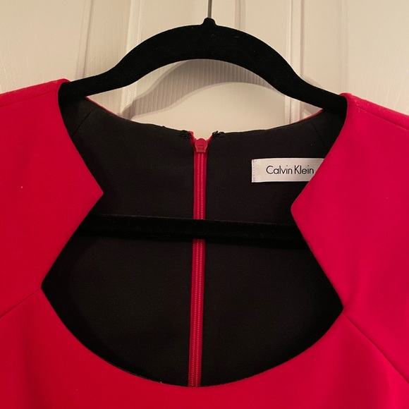 Calvin Klein red midi dress - Picture 3 of 12